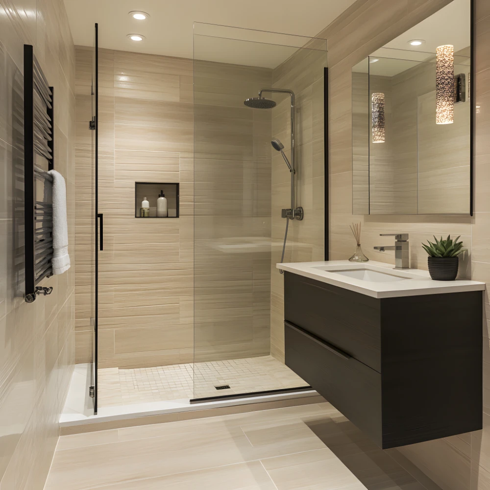 Ludoteca reformada con diseño funcional y espacios adaptados en Madrid reforma baño minimalista con ducha en madrid